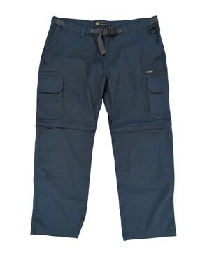 B. C. Clothing Hiking Convertible Pants Shorts, Cargo, Navy Blue Men's XXL X 30